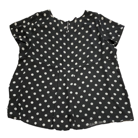 TORRID Black Polka Dot Blouse US 4 - Picture 2 of 10
